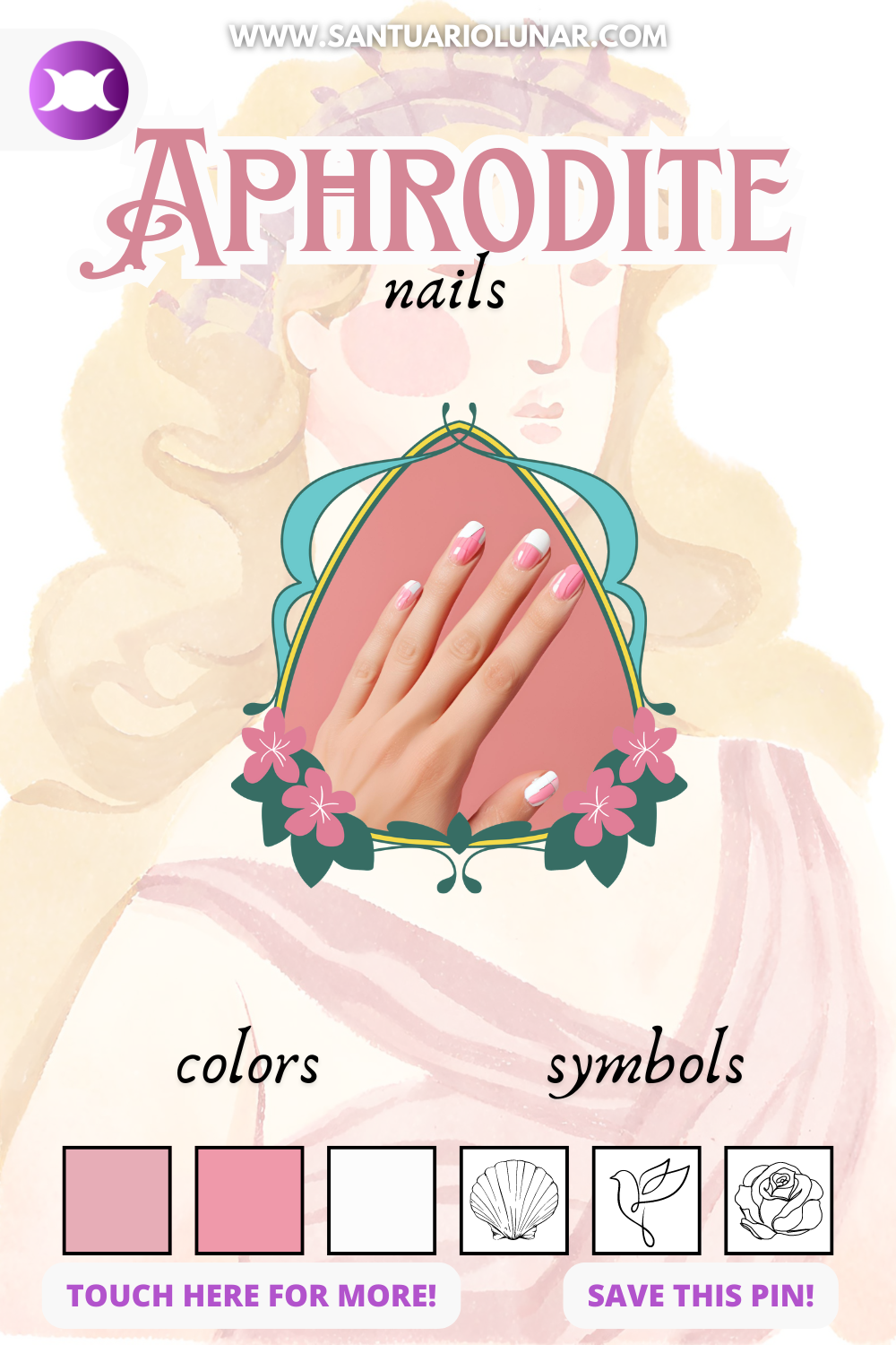 Aphrodite nails - Colors and symbols guide