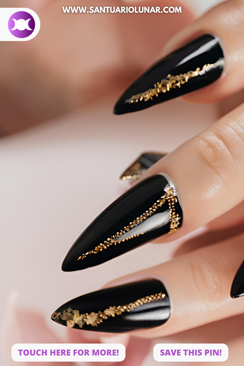 Hekate nails close-up