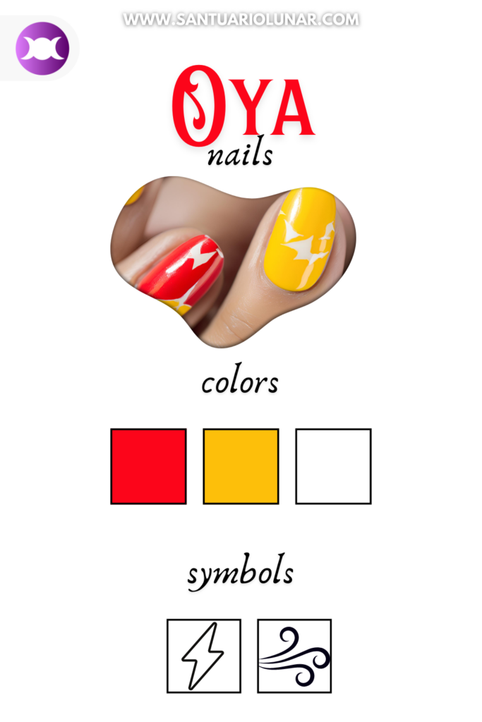 Oya nails colors and symbols