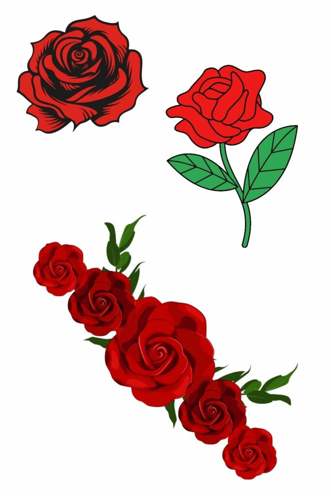 Tattoo ideas Witchcraft Pagan - Red Roses