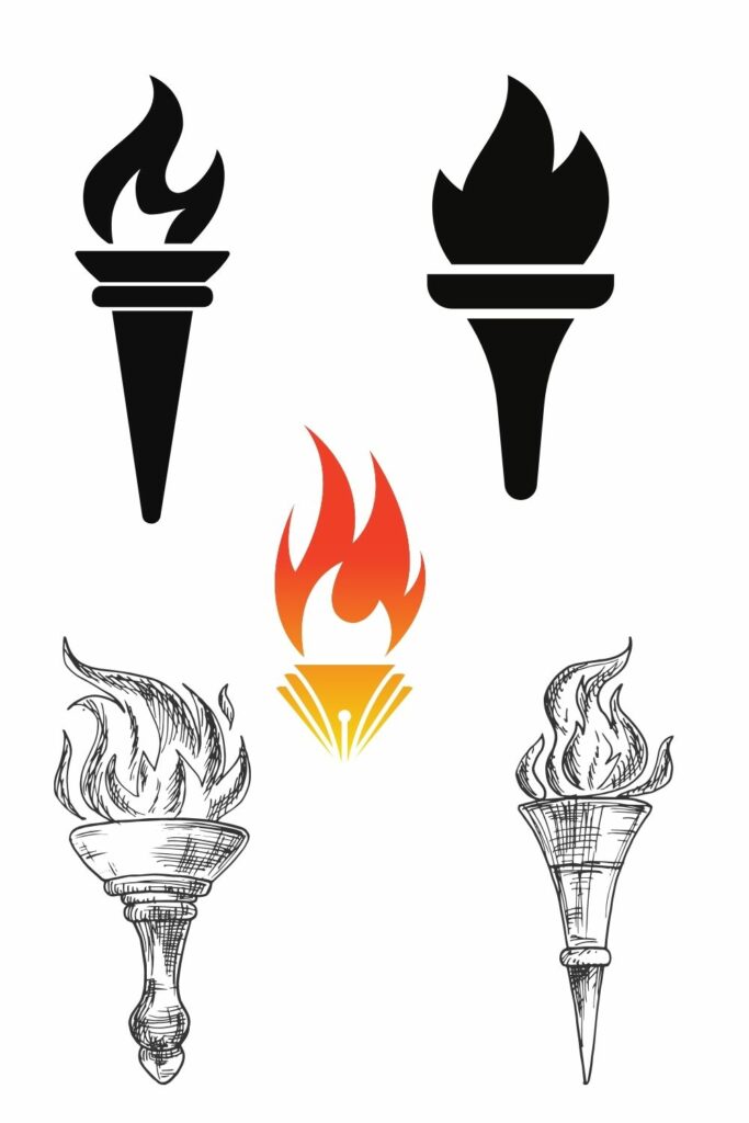 Tattoo ideas Witchcraft Pagan - Torches