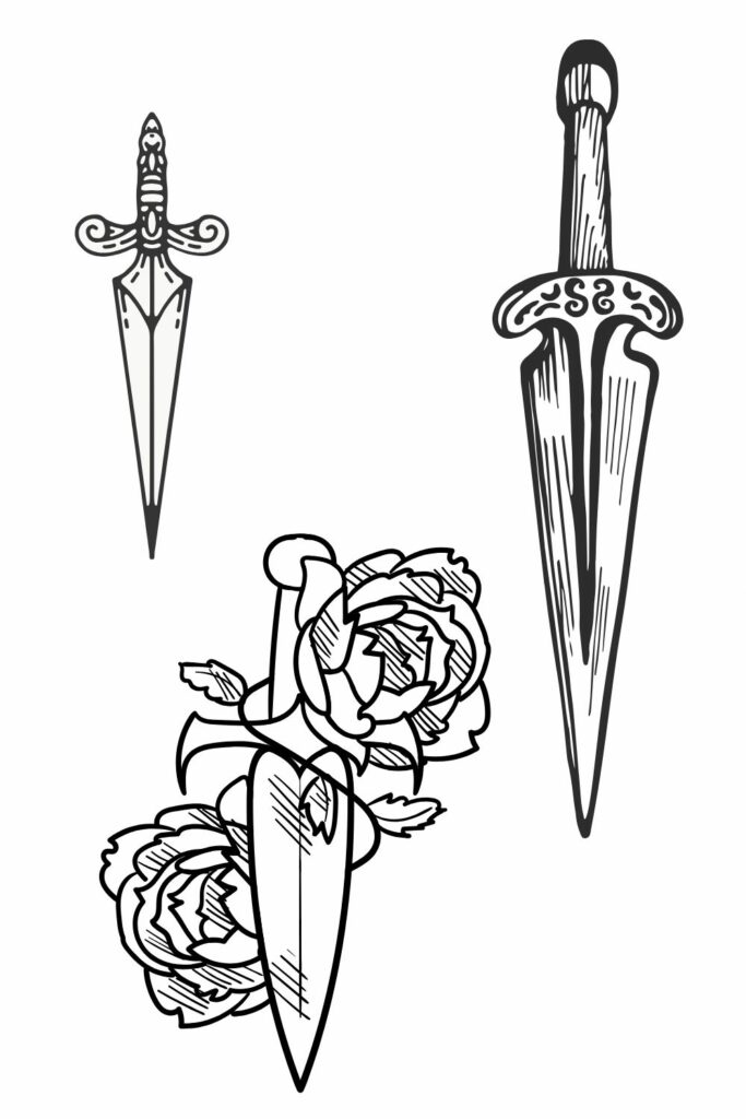 Tattoo ideas Witchcraft Pagan - Daggers