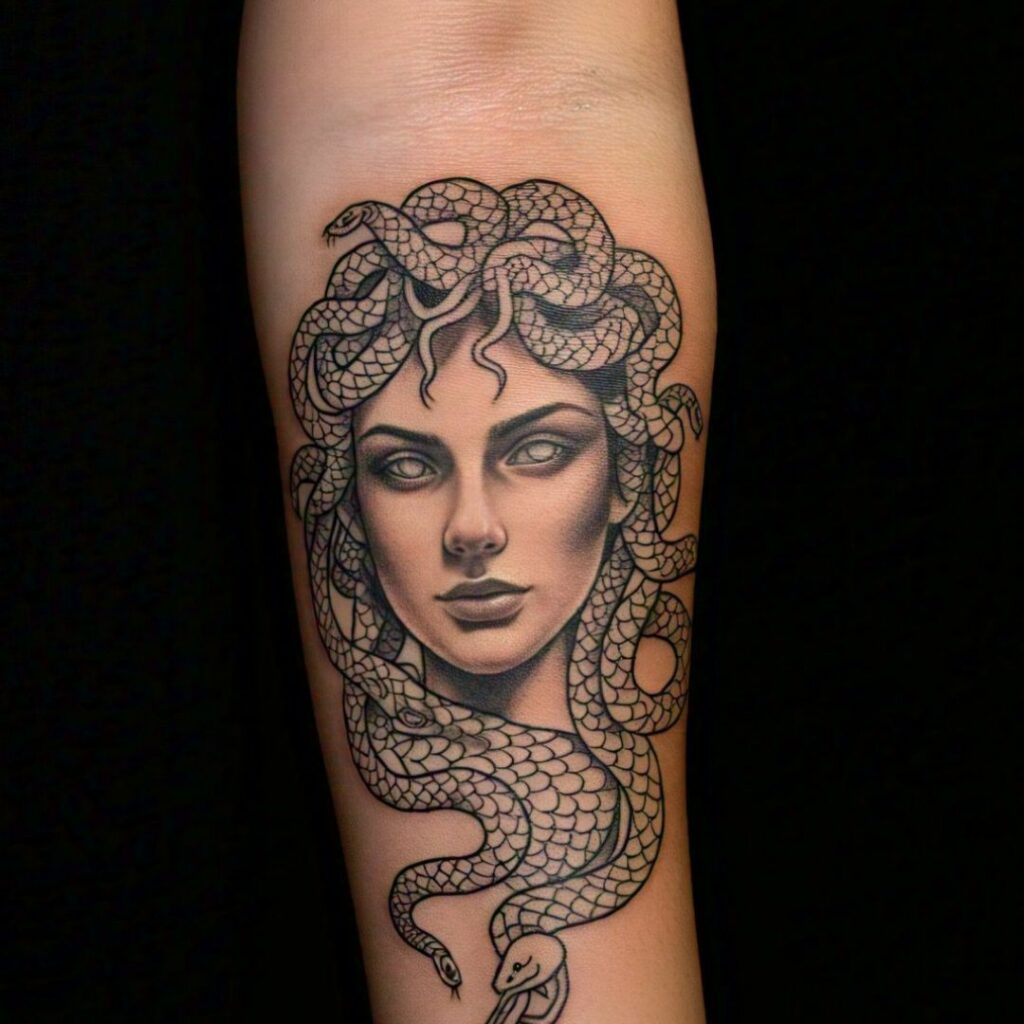 Athena Tattoo Idea - Gorgon head