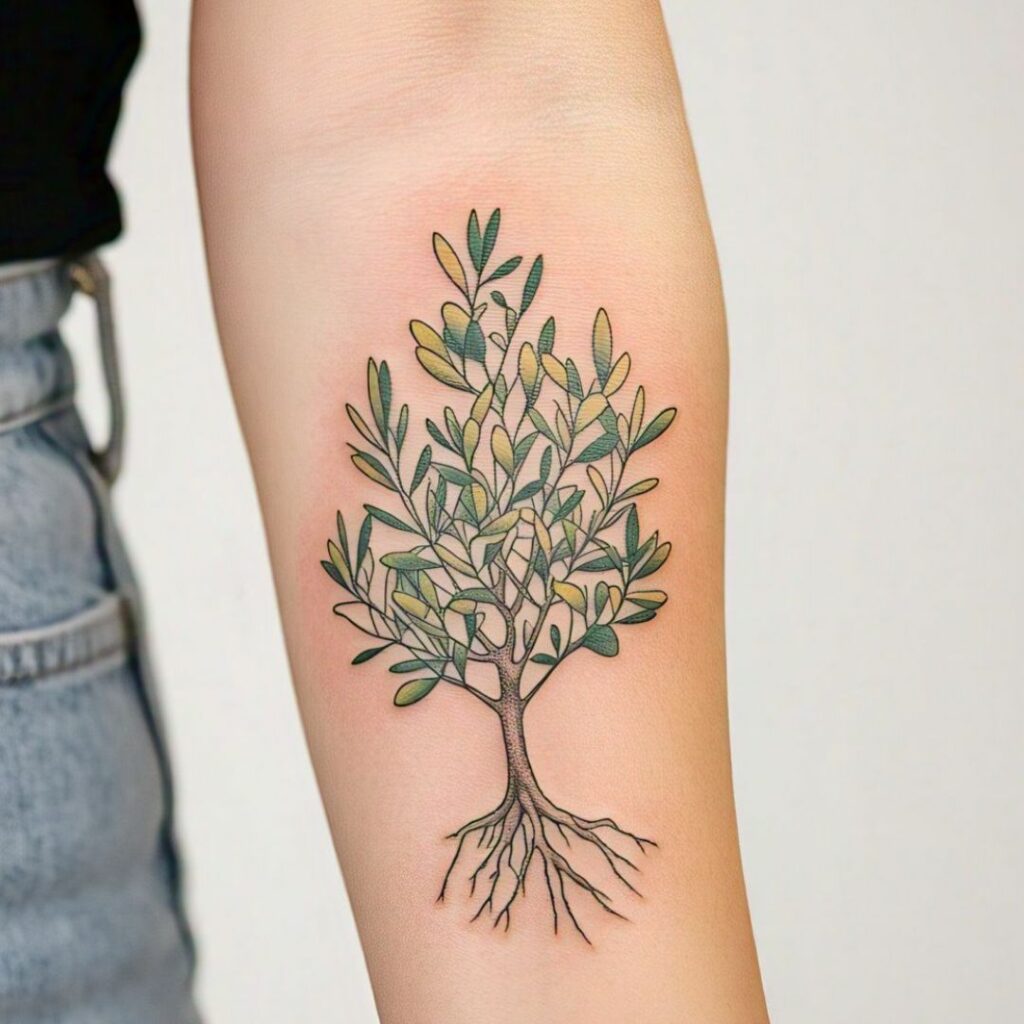 Athena Tattoo Idea - Olive