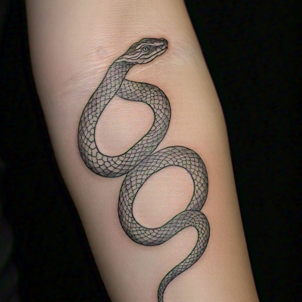 Athena Tattoo Idea - Snake