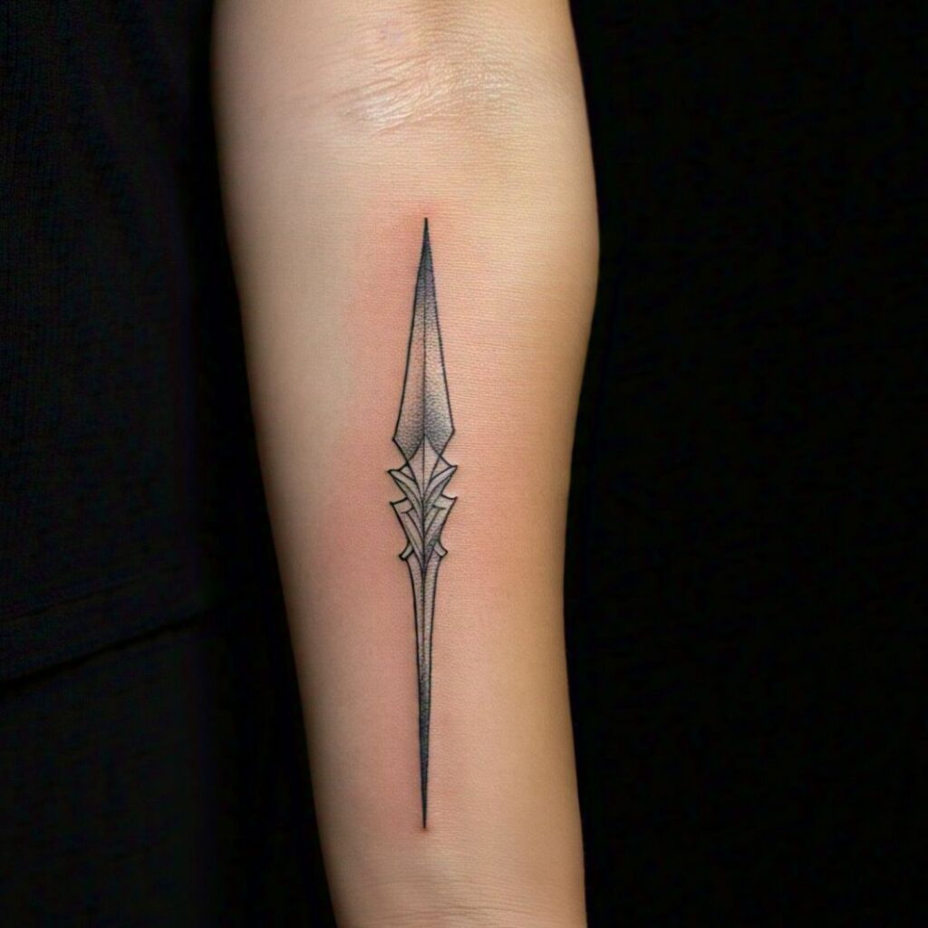 Athena Tattoo Idea - Spear